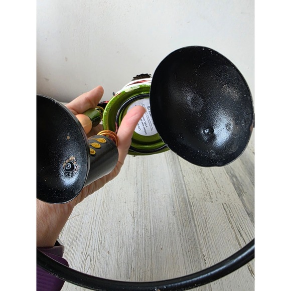 Pier 1 metal nutcracker votive candle holder glitter soldier Xmas decor - Picture 9 of 9